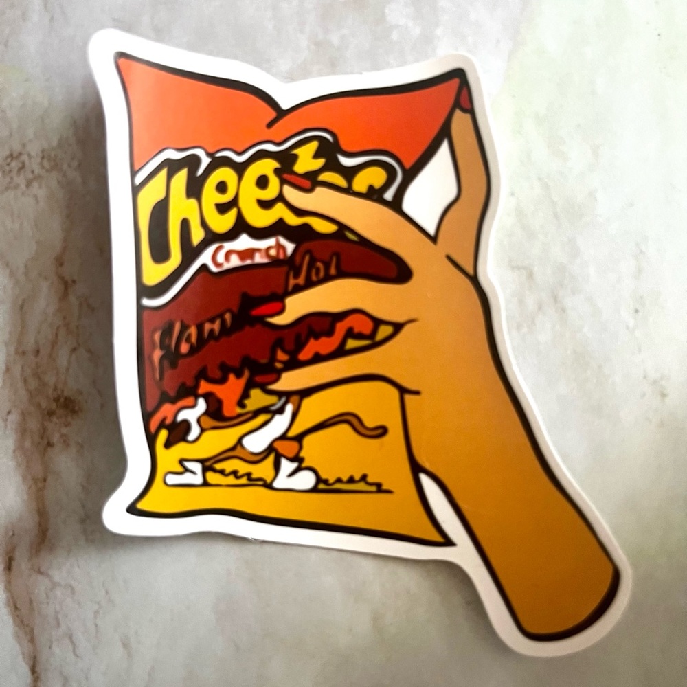 Cheetos Computer Bumper Sticker